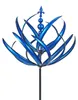Garten Windspiel Metall 90cm Lotus Design, stabiler Produktbild-Vorschau 1
