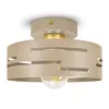 LUXOLAR Deckenleuchte E27 Beige Gold Plafond Laserschirm Produktbild-Vorschau 1