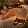 Set mit 16 Basaltmassage-Steinen schwarz im Etui Produktbild-Vorschau 9