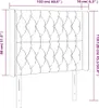 vidaXL Kopfteil mit Ohren Dunkelbraun 103x16x118/128 cm Produktbild-Vorschau 8