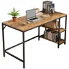 Biurko komputerowe stolik vintage rustykalny brąz loft z 2 Podgląd zdjęcia produktu 1
