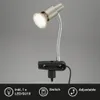 LED Klemmleuchte Klemmlampe GU10 3 W silber Produktbild-Vorschau 2