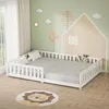 ML-Design detská posteľ 140x200 cm biela Podlahová posteľ Náhľad obrázku produktu 7