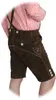 Kurze Lederhose im Trachtenstil mit Träger und Knopfleiste Produktbild-Vorschau 5