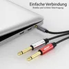 AUX Kabel 3.5mm Klinke zu 2*6.3mm Klinke - Klinkenkabel Produktbild-Vorschau 7