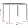 vidaXL 3-tlg. Garten-Essgruppe Schwarz Poly Rattan & Produktbild-Vorschau 10
