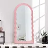 riess-ambiente Design Wandspiegel WAVE 160cm rosa Spiegel Produktbild-Vorschau 1