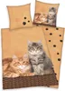Wende Bettwäsche Katzen Bettwäsche 135 x 200cm Produktbild-Vorschau 1