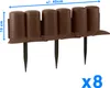 Palisáda zahradní 302 cm - barva: hnědá Anteprima dell’immagine prodotto 14