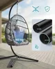 SONGMICS Houpací křeslo s rámem, skládací proutěné křeslo s Náhled obrázku produktu 6