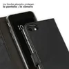 Funda de Cuero Auténtico tipo Libro para Apple iPhone SE Vista previa de la imagen del producto 4
