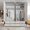 Kleiderschrank "Spazio" in Weiß mit 4 Schubladen und 4 Produktbild-Vorschau 4