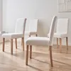 Set 4 sedie in tessuto bouclé con gambe in legno, Bianco Anteprima dell’immagine prodotto 5