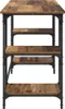 vidaXL Scrivania con ripiano in legno di recupero 140 x 50 Anteprima dell’immagine prodotto 6
