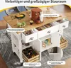 MODFU Kücheninsel (120×45×90cm)Küchenschrank Essschrank Produktbild-Vorschau 4