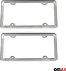 Kennzeichenhalter Nummernschildhalter Satz Chrom Edelstahl Produktbild-Vorschau 5