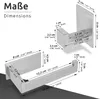ECENCE Toilettenpapierhalter + 2 Handtuchhaken ohne Bohren Produktbild-Vorschau 3