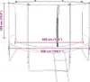 bezpečnostní síť vidaXL pro kulaté trampolíny 3,66 m Náhled obrázku produktu 7