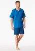 SCHIESSER pyjama, korte mouwen, heren, aquarelprint Productafbeelding-voorbeeld 2
