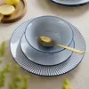 Miska kamionkowa granatowa z brązową obwódką 16 cm 550 ml Podgląd zdjęcia produktu 6
