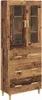 Hoge kast Oud Hout 69,5 x 34 x 180 cm Geengineerd Hout en Productafbeelding-voorbeeld 1
