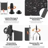 A collage of four images showcasing the features of an awning. Anteprima dell’immagine prodotto