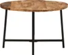 vidaXL Table basse 54x54x35 cm Bois massif manguier et fer Voir les images du produit 2