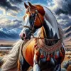 NORIMPEX Malovin, getallen: Paard met Indiaanse versiering, Productafbeelding-voorbeeld 3