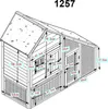 Kaninchenstall / Kleintierstall Habau Luxus 140x65x120cm Produktbild-Vorschau 7