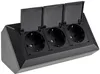 bloc de prises triple, noir 250V~/ 16A, montage en saillie Voir les images du produit 1