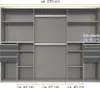 Schwebetürenschrank BRIXEN-43 mit Schubkästen in graphit Produktbild-Vorschau 5
