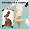 MuchoWow® Koffer Handgepäck Trolley Rollkoffer Kleine Produktbild-Vorschau 4