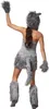 A person wearing a wolf costume from behind. Produktbild-Vorschau