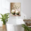 MuchoWow® - Leinwandbilder - Blumen - Vase - Weiß - Produktbild-Vorschau 2