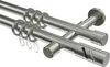Interdeco Gardinenstange / Vorhangstange Edelstahl-Optik, Produktbild-Vorschau 1