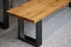 Sitzbank Leeds aus Kernbuche massiv 160x45x45 mit Produktbild-Vorschau 2