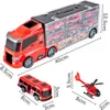 Malplay vigili del fuoco giocattolo trasporto camion auto Anteprima dell’immagine prodotto 3