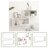The Living Store Würfelregale 2 Stk. Weiß 60x15x23 cm Produktbild-Vorschau 1