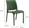 Volga Bica Chaise empilable de jardin Bar Restaurant Voir les images du produit 3