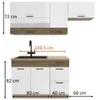 Küchenzeile 180 cm - FAVORIT E - Arbeitsplatte Lancelot Produktbild-Vorschau 7