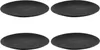 Speiseteller - Ø 27 cm - Schwarz matt - Steingut - 4er Set Produktbild-Vorschau 1