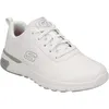 A white Skechers sneaker is shown from a side angle against a white background. Podgląd zdjęcia produktu