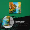 Coloray Uhr auf Leinwand 30x30 cm Wand Uhr Dekoration Produktbild-Vorschau 5