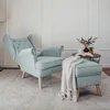 Idohome - Gepolsterter Ohrensessel CLASSIC mit Hocker, Produktbild-Vorschau 2