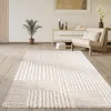 Tapis à poils longs Salon Shaggy Scandinave Boho Uni Voir les images du produit 6