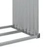 vidaXL Riparo per legna da ardere argento 120x45x210 cm Anteprima dell’immagine prodotto 7