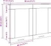 vidaXL Hängeglasschrank Lyon Betongrau 80x31x60 cm Produktbild-Vorschau 8