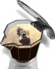 A close-up shot of a moka pot brewing coffee. Anteprima dell’immagine prodotto