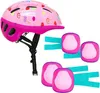 Multimarca Helm + Schutzset Rosa  Kinder Rosa One Size Produktbild-Vorschau 4