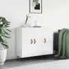 vidaXL Příborník vysoký lesk bílý 90x34x80 cm Dřevěný Náhled obrázku produktu 1